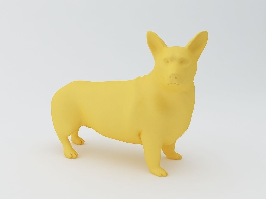 Pembroke Welsh Corgi Dog 3D Model 3D print model_10