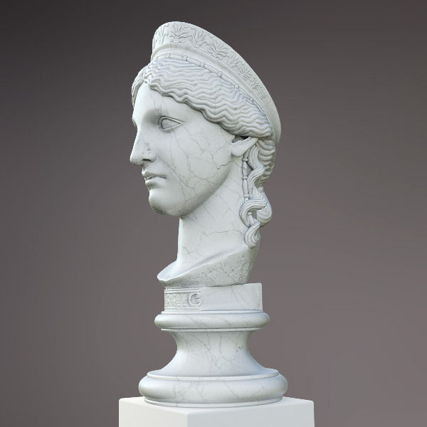 Bust of Hera 3D model_2