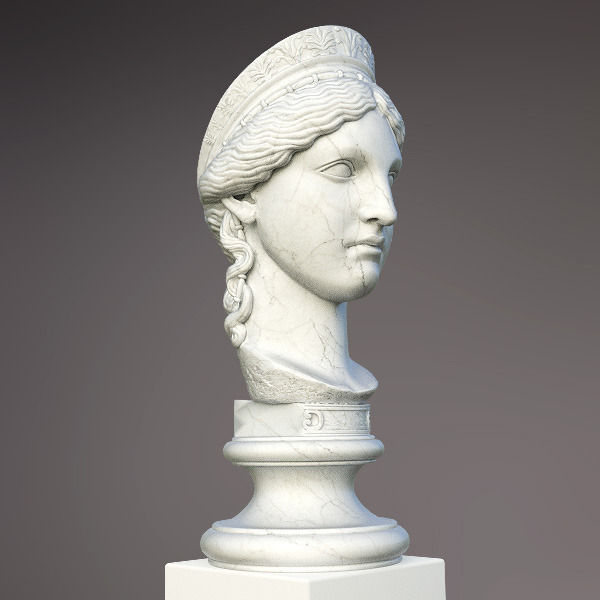 Bust of Hera 3D model_6