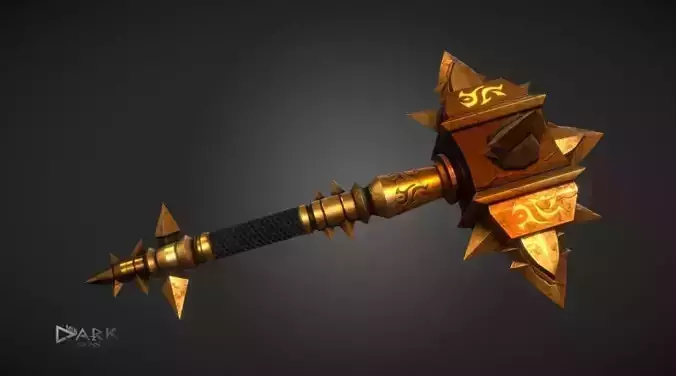 Sulfuras Hand of Ragnaros Low-poly 3D model