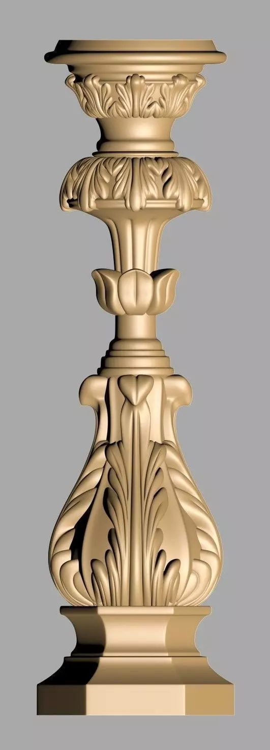 Candlesticks 3D model_0