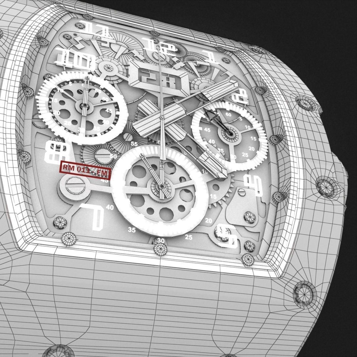Richard Mille Watch 3D model_16