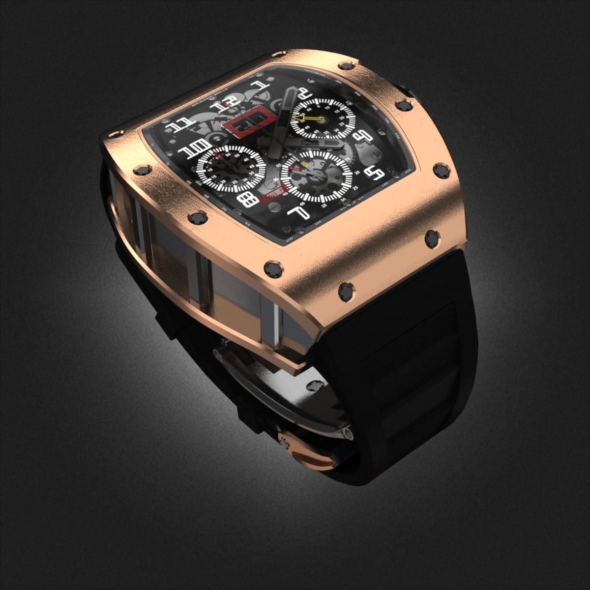 Richard Mille Watch 3D model_1