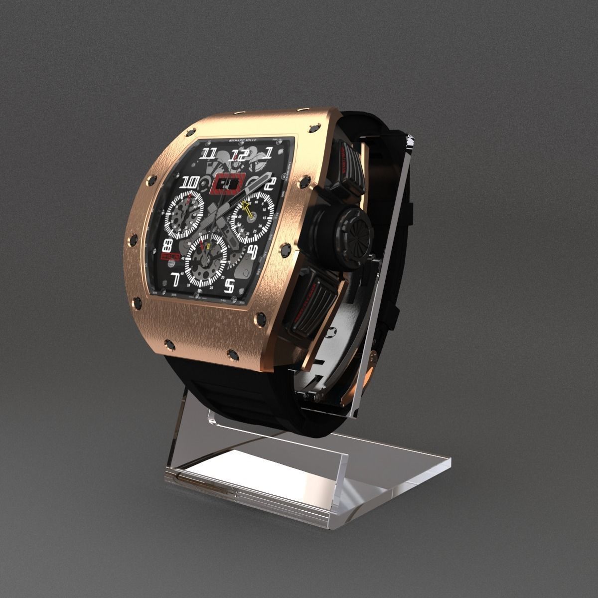 Richard Mille Watch 3D model_5