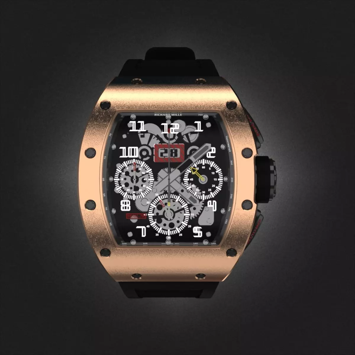 Richard Mille Watch 3D model_0