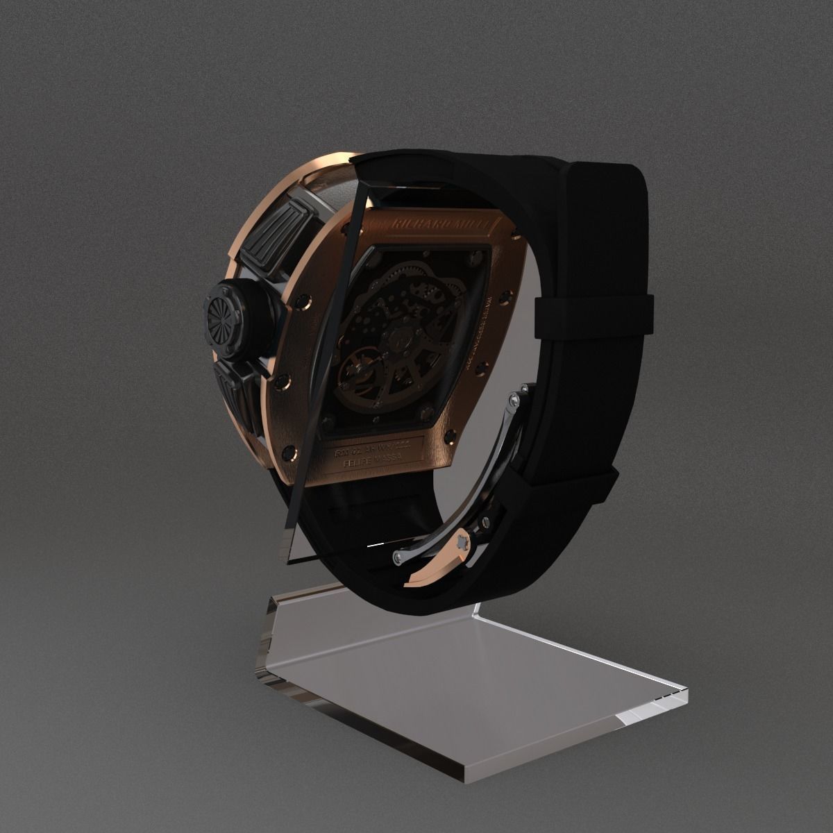 Richard Mille Watch 3D model_11