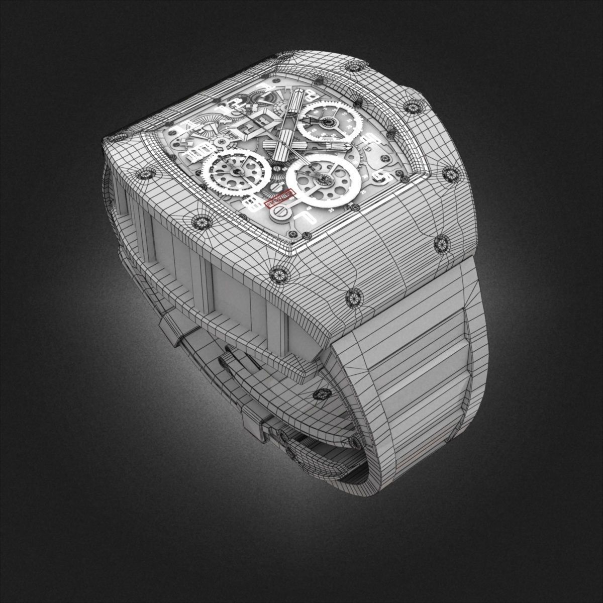 Richard Mille Watch 3D model_13