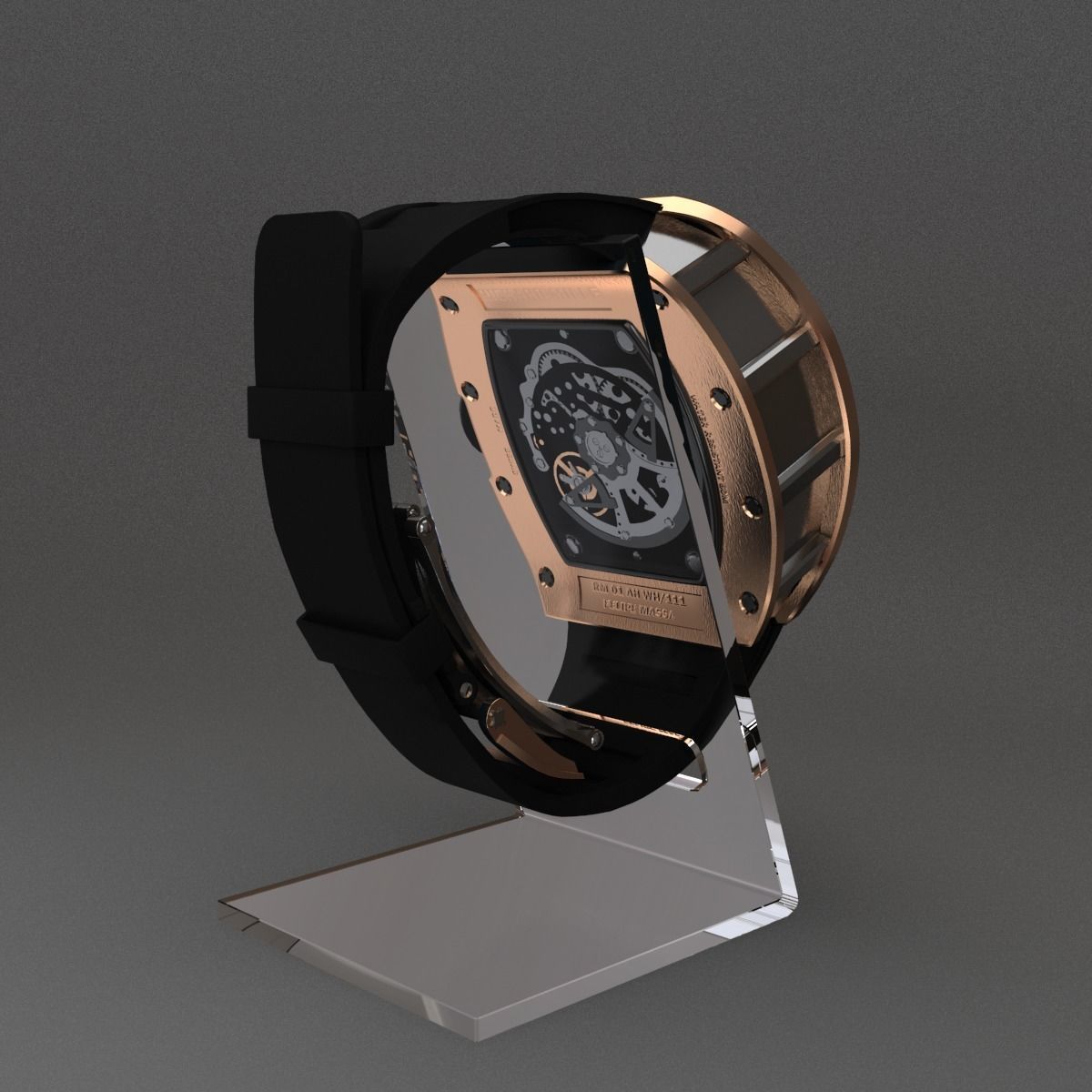 Richard Mille Watch 3D model_9