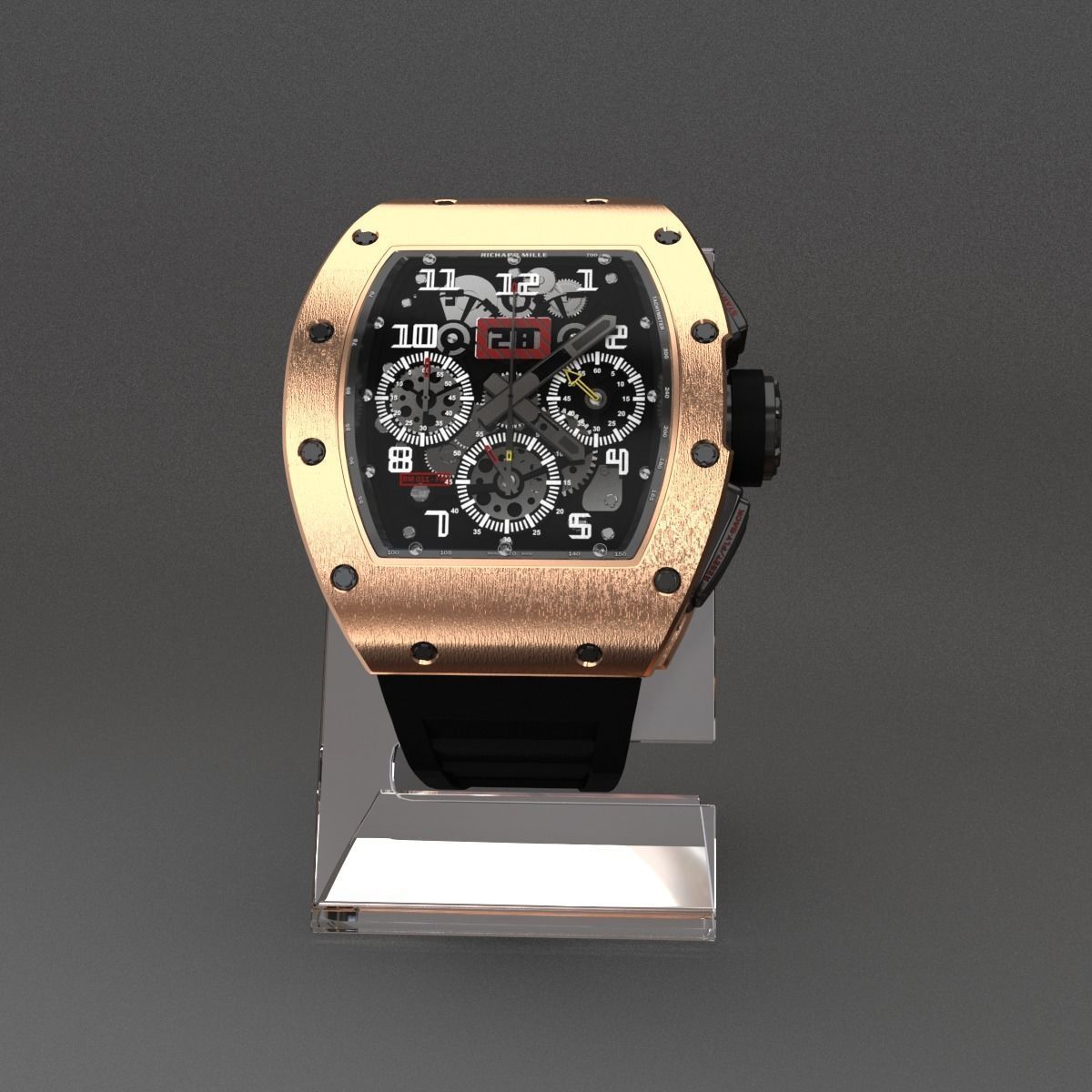 Richard Mille Watch 3D model_6