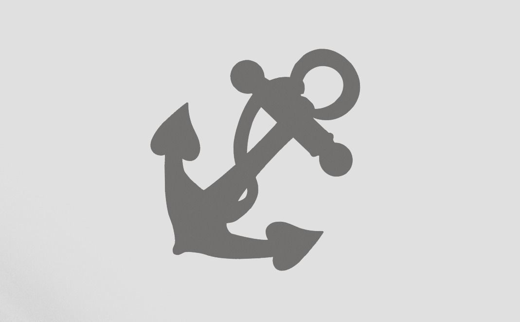 Anchor Pendant 3D print model_17