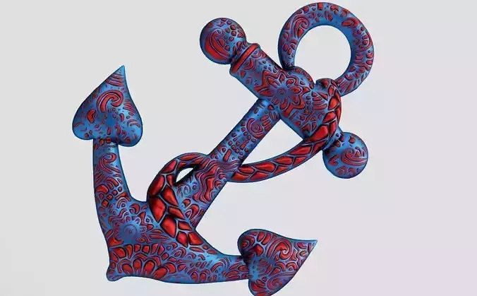 Anchor Pendant 3D print model
