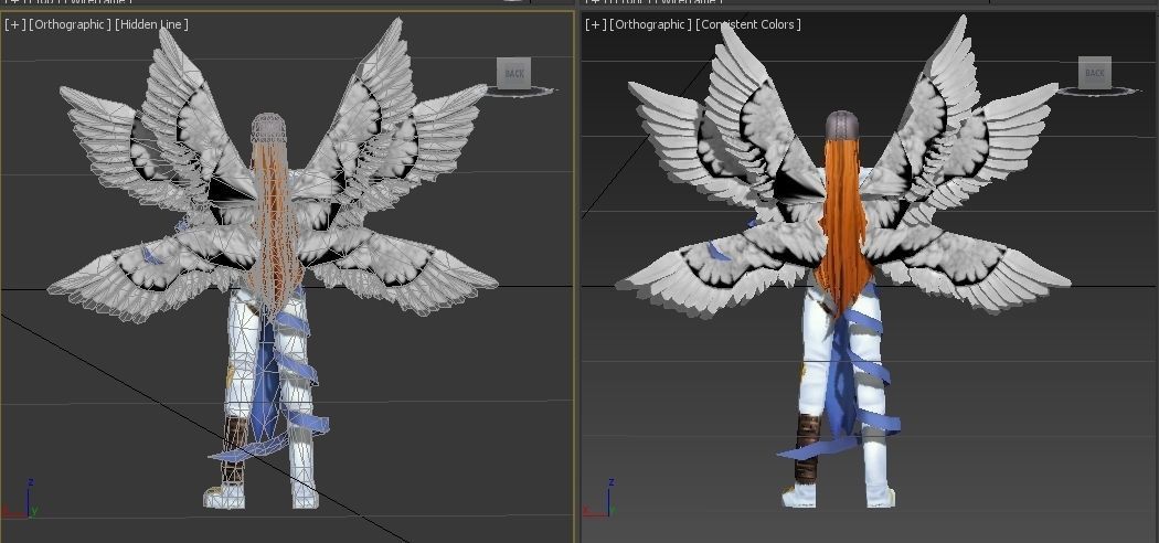 Angemon VR - AR - low-poly 3D model Low-poly 3D model_1