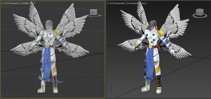 Angemon VR - AR - low-poly 3D model Low-poly 3D model