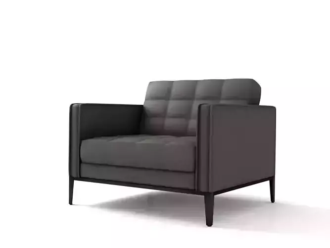 Lounge Armchair low-poly 