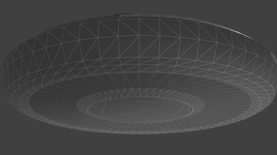 Hovering Sci-Fi Platform Low-poly 3D model_4