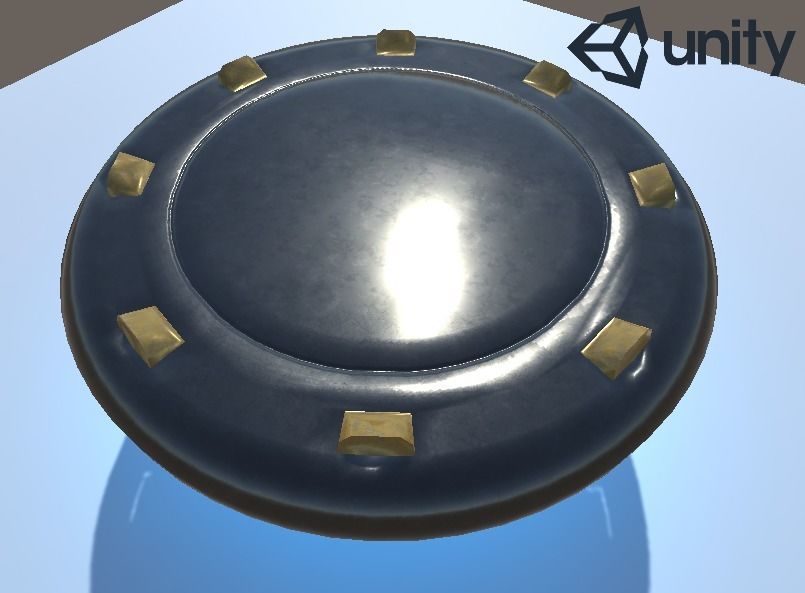 Hovering Sci-Fi Platform Low-poly 3D model_11