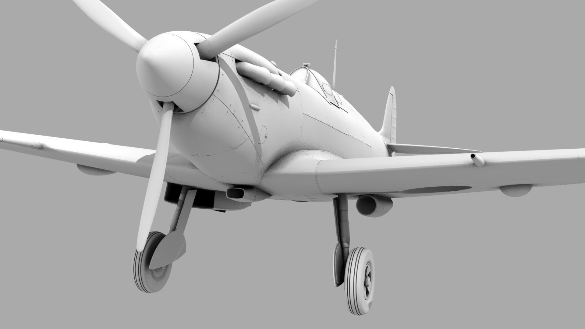 SPITFIRE MK Vb 3D model_7