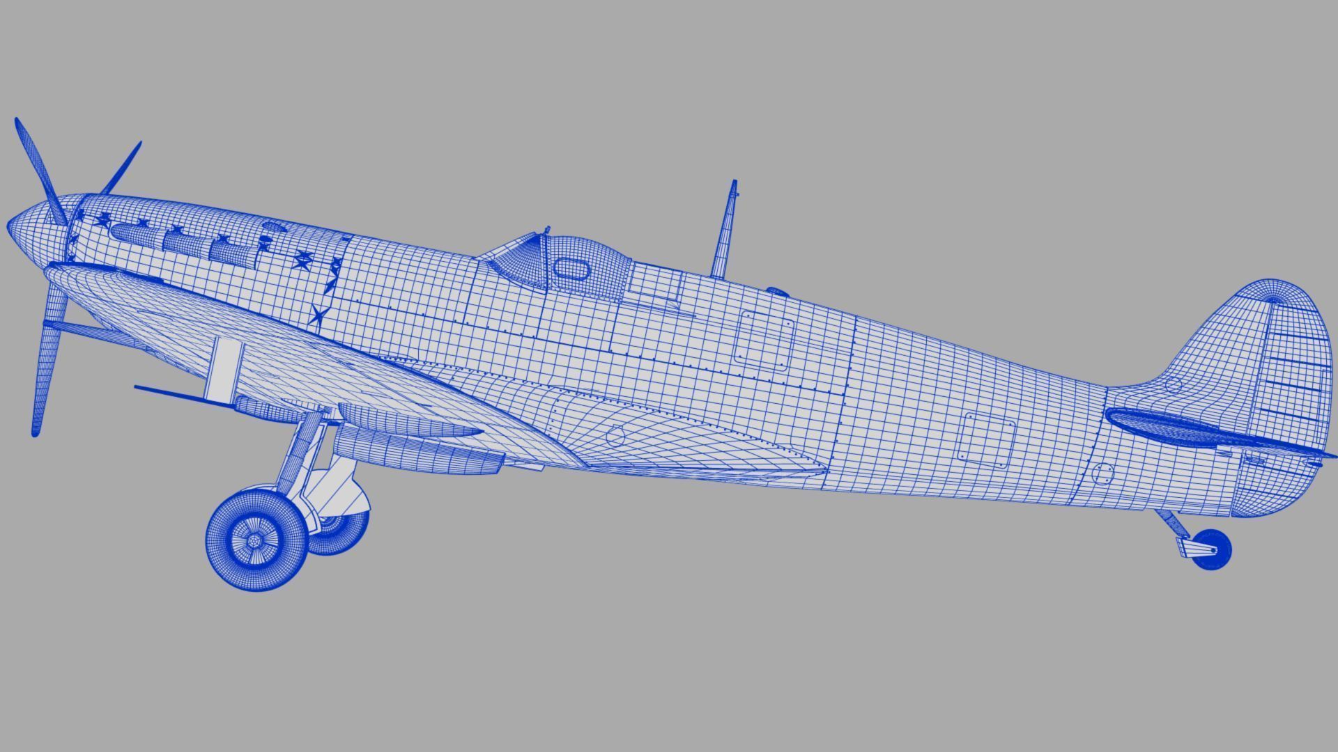 SPITFIRE MK Vb 3D model_12