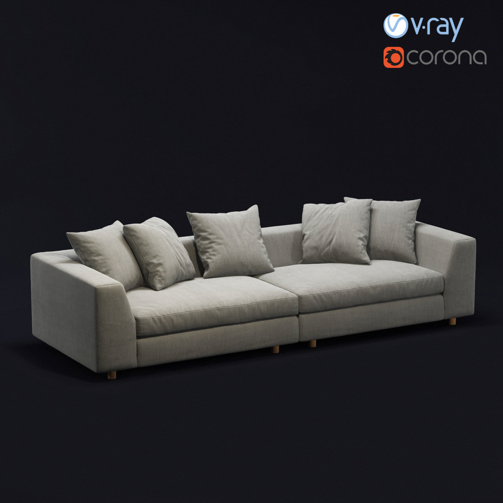 Loft Sofa 3D model_3
