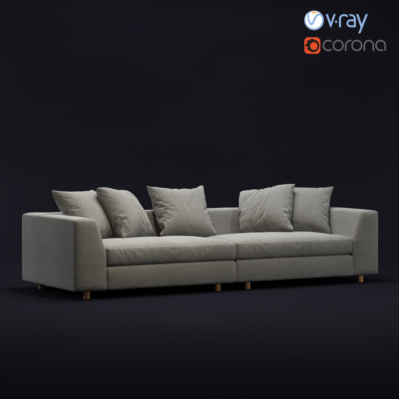 Loft Sofa 3D model_2