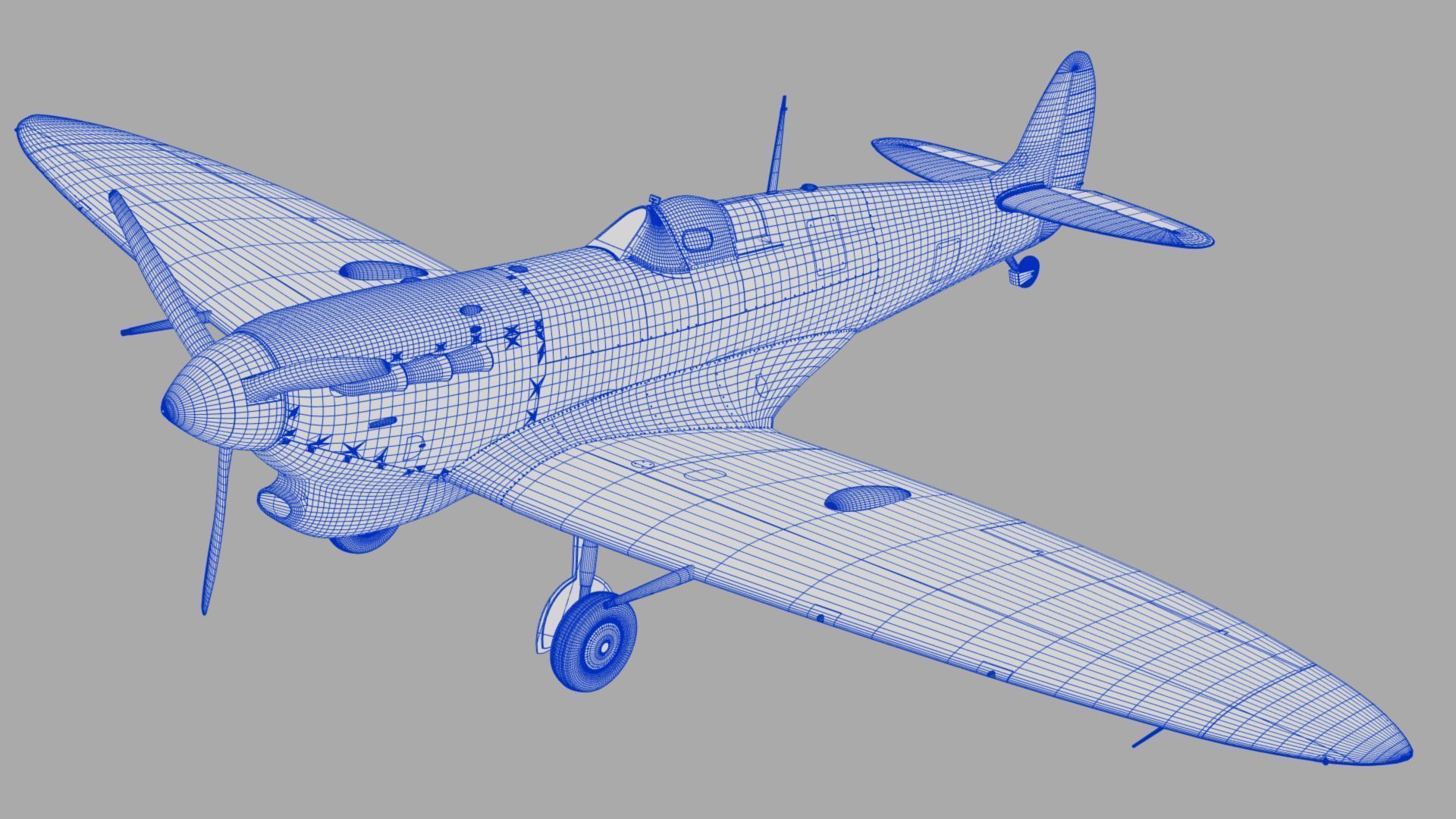 SPITFIRE MK Vb Trop 3D model_11