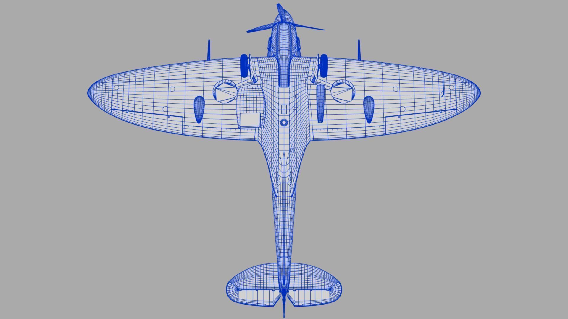 SPITFIRE MK Vb Trop 3D model_14