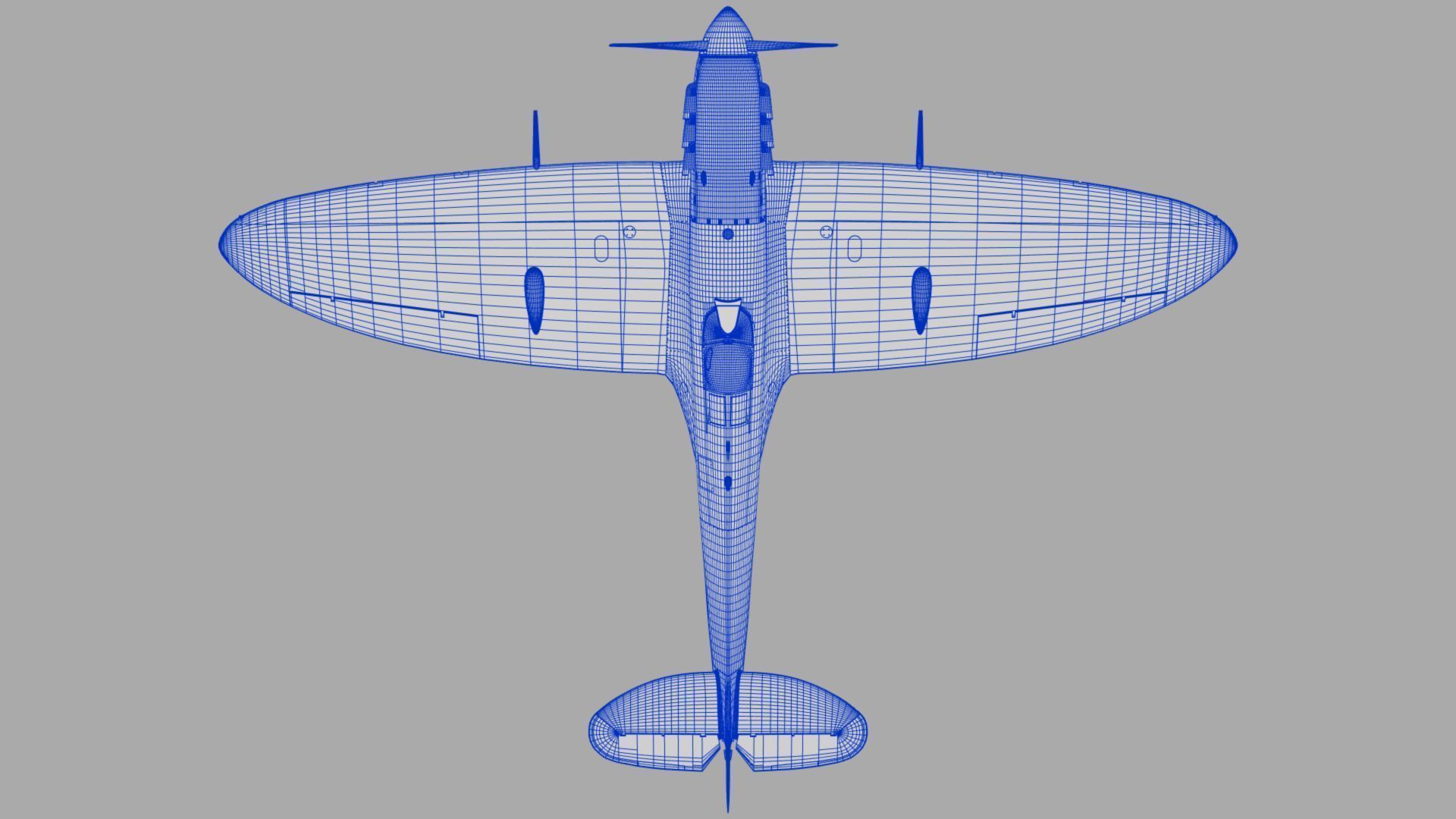 SPITFIRE MK Vb Trop 3D model_15