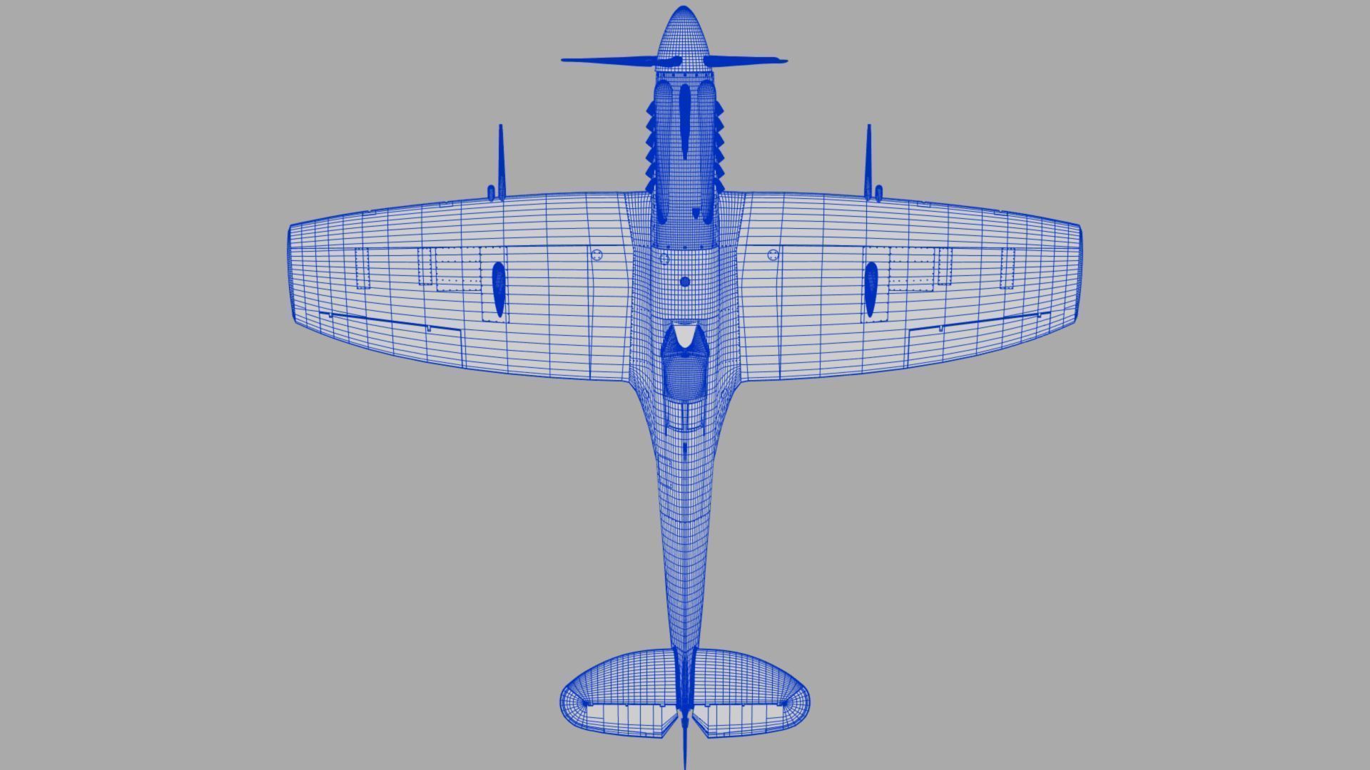 SPITFIRE MK XII 3D model_14