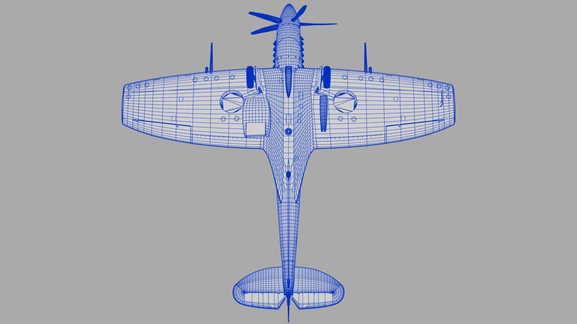 SPITFIRE MK XII 3D model_15