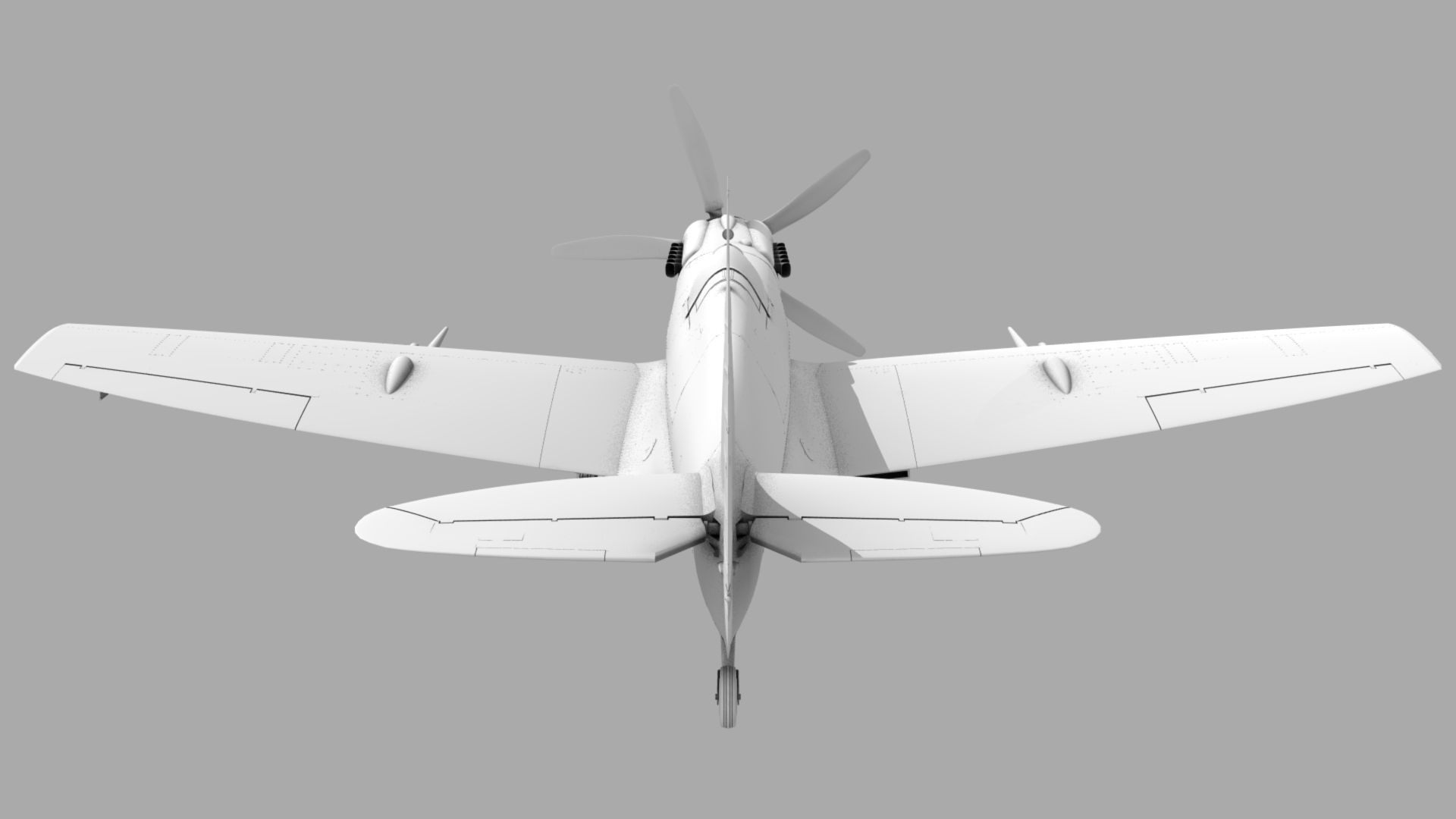 SPITFIRE MK XII 3D model_10