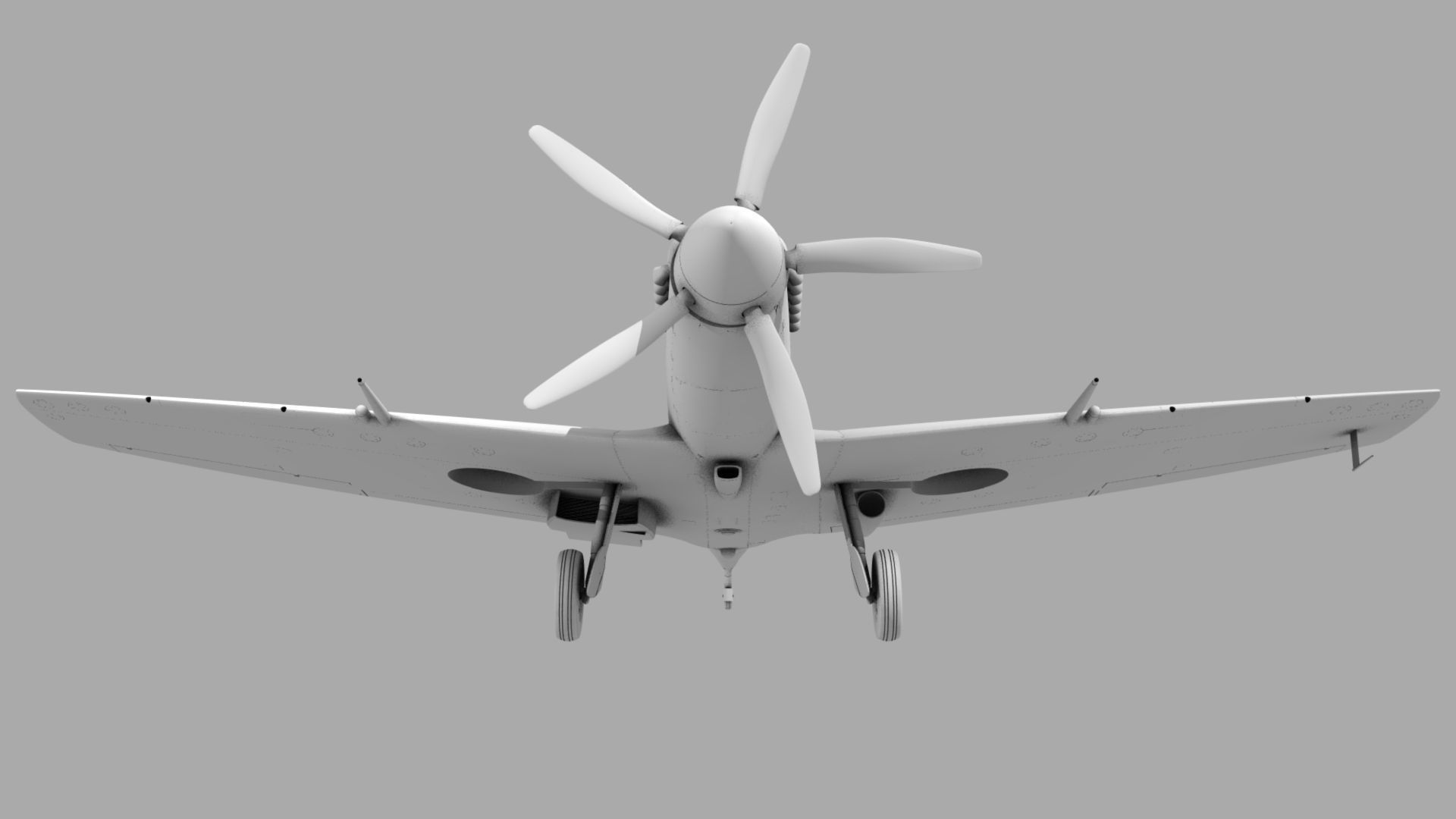 SPITFIRE MK XII 3D model_8