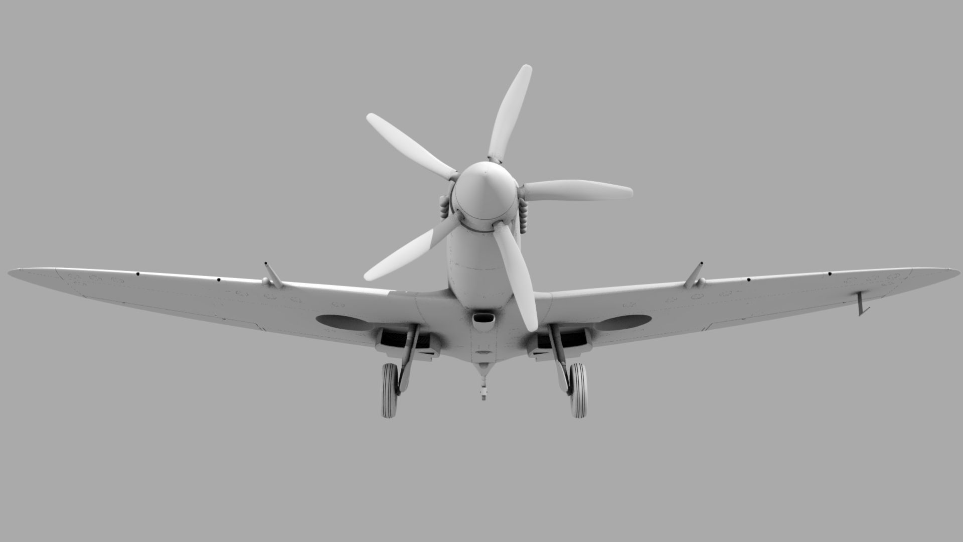 SPITFIRE MK XIV 3D model_10