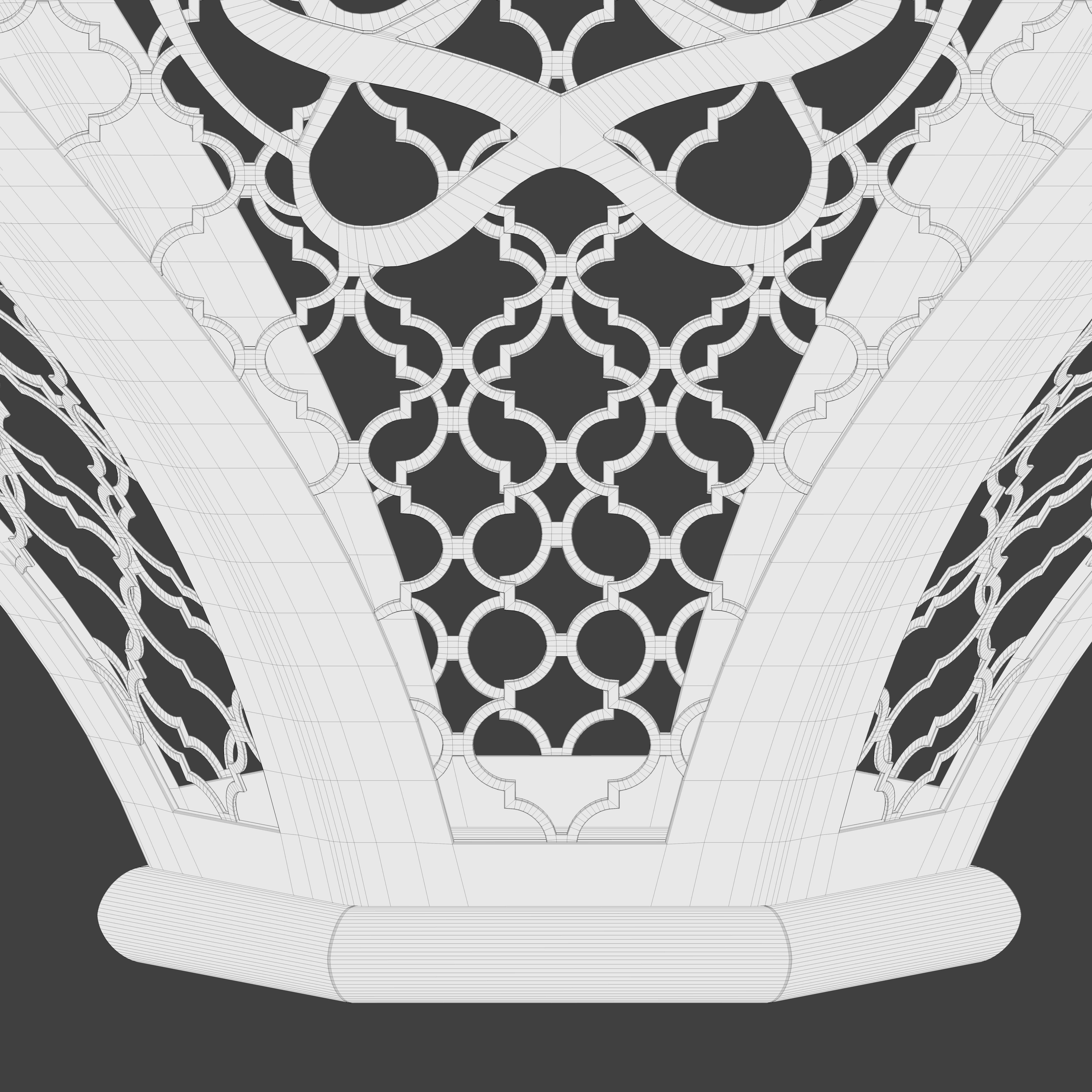 Moroccan Pierced Hanging Lamp 3D model_7