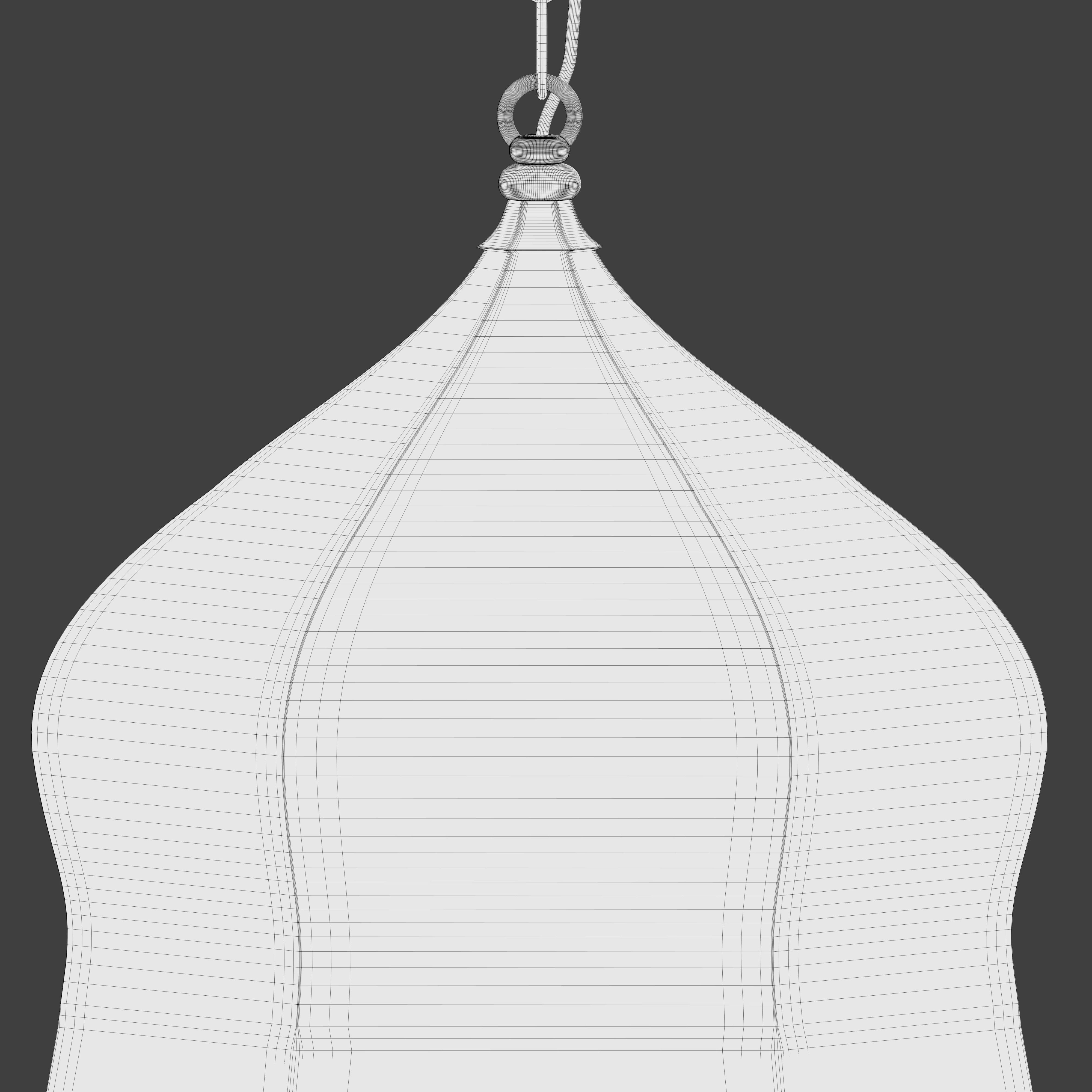Moroccan Pierced Hanging Lamp 3D model_5