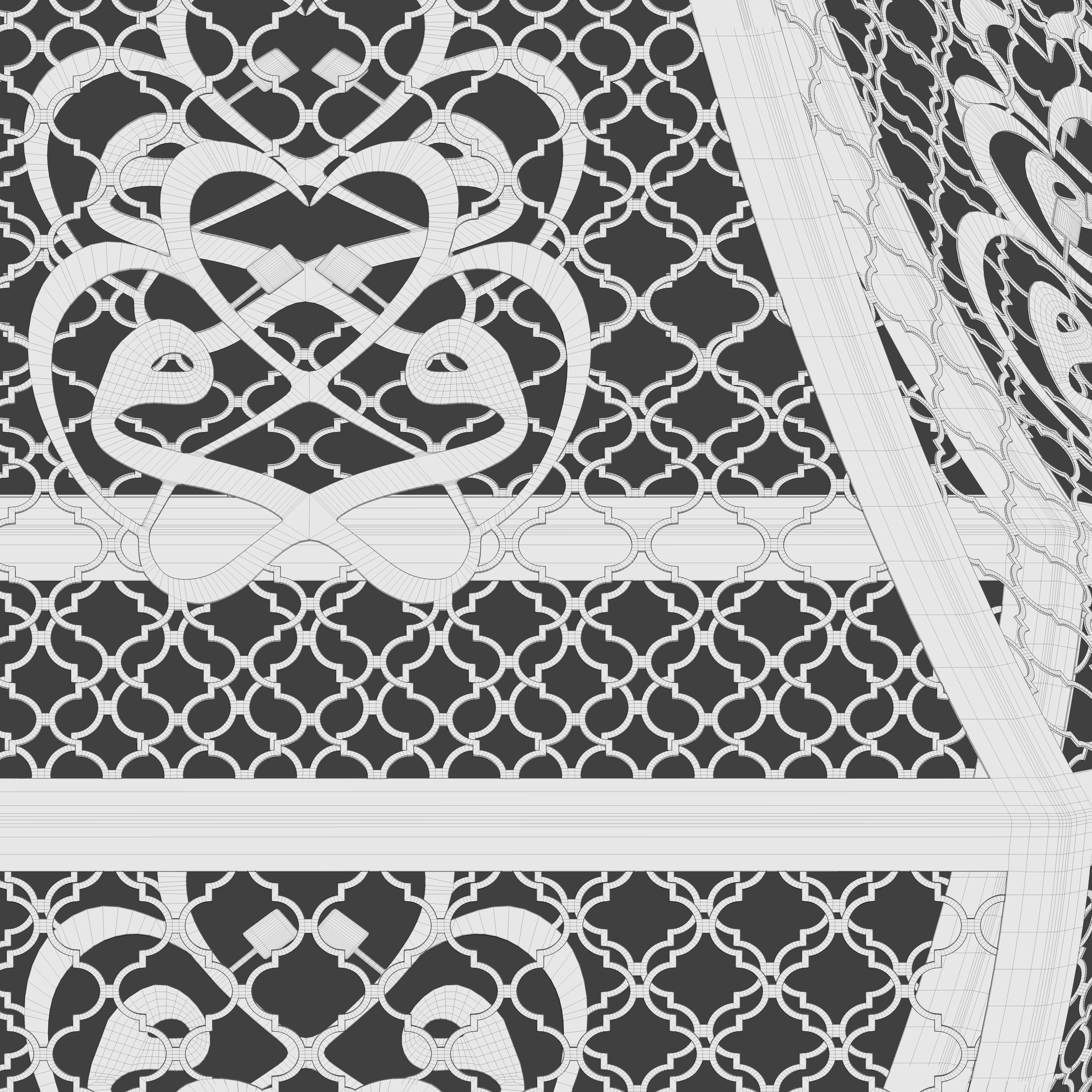 Moroccan Pierced Hanging Lamp 3D model_6