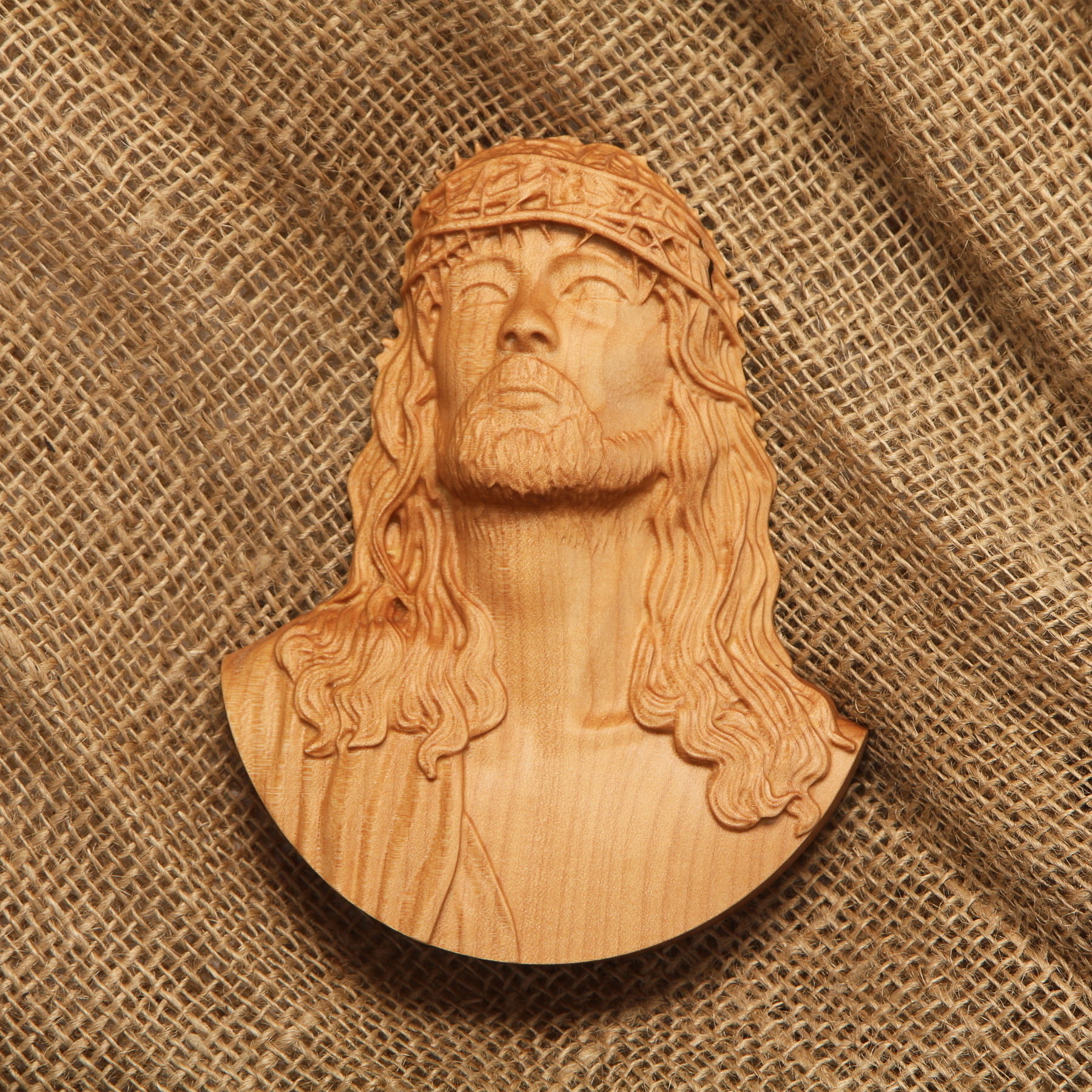 Jesus Christ 3D Highly Detailed Bas Relief for 3D Print and CNC 3D print model_3
