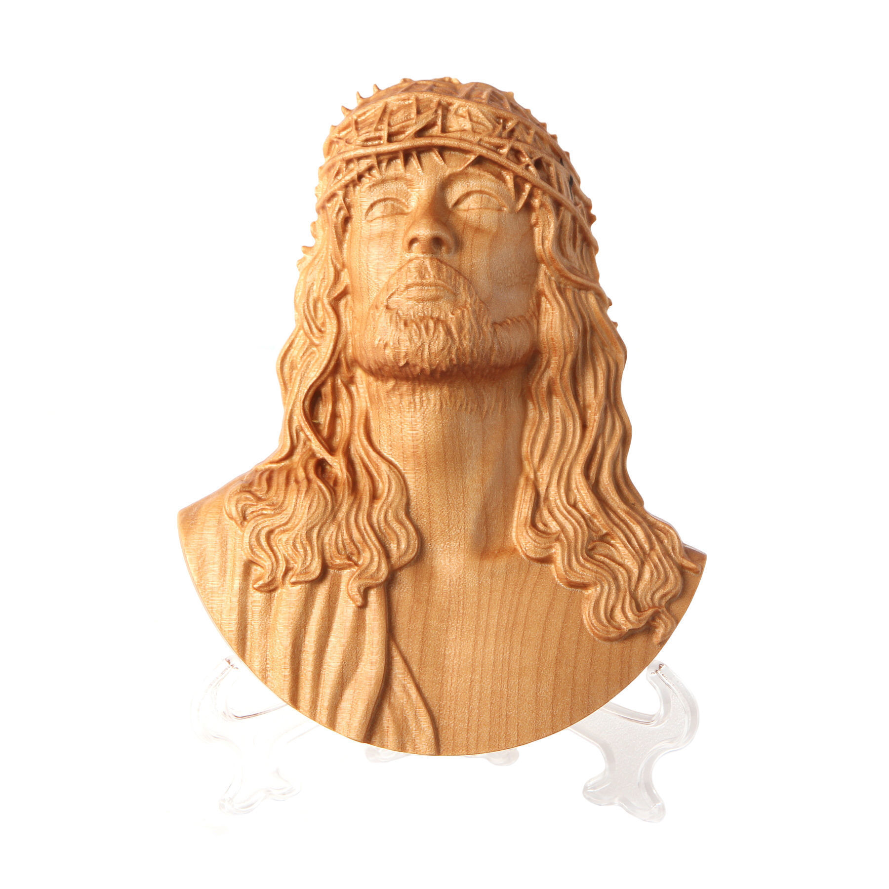 Jesus Christ 3D Highly Detailed Bas Relief for 3D Print and CNC 3D print model_2