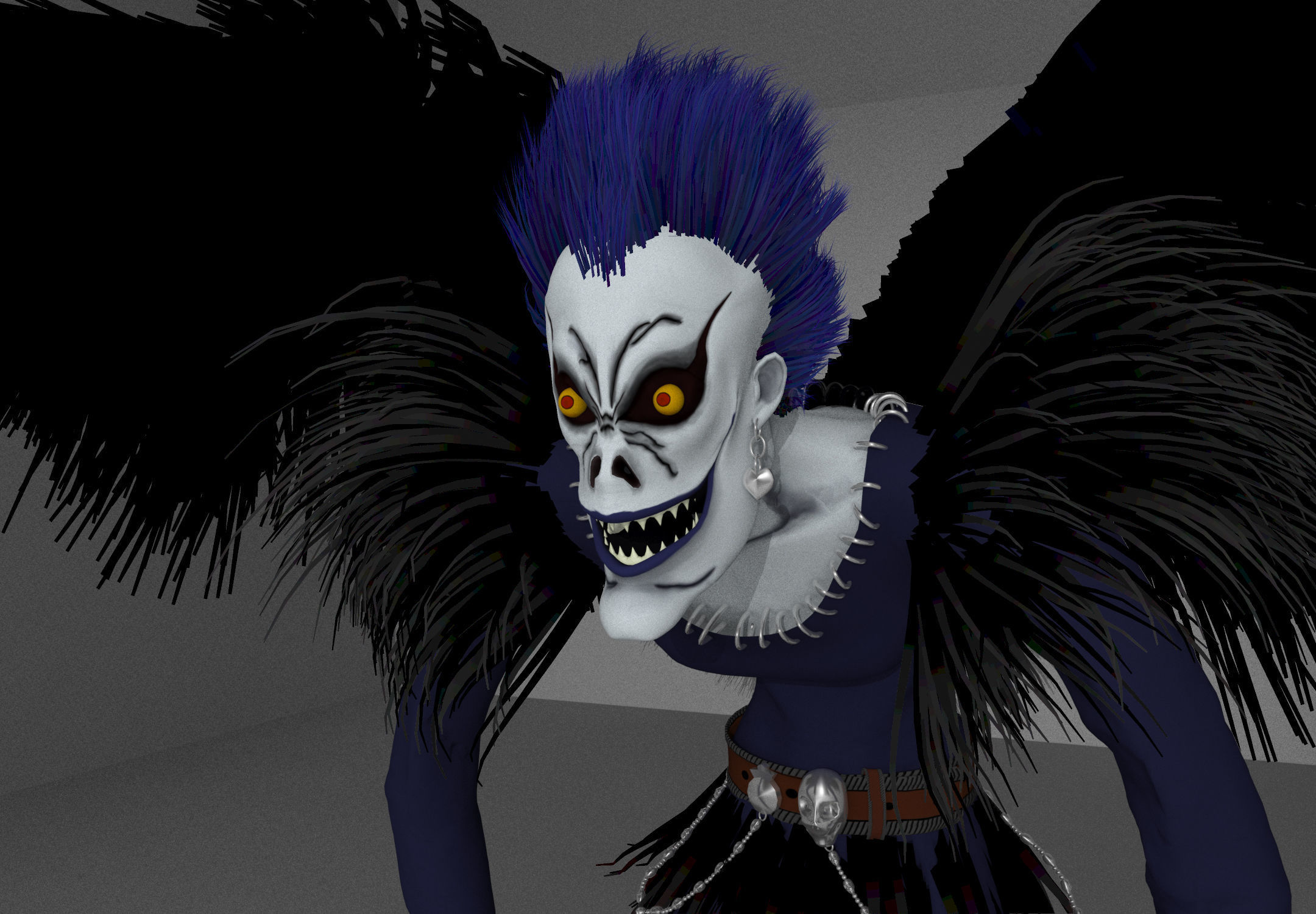 3D MODEL OF RYUK Low-poly 3D model_1