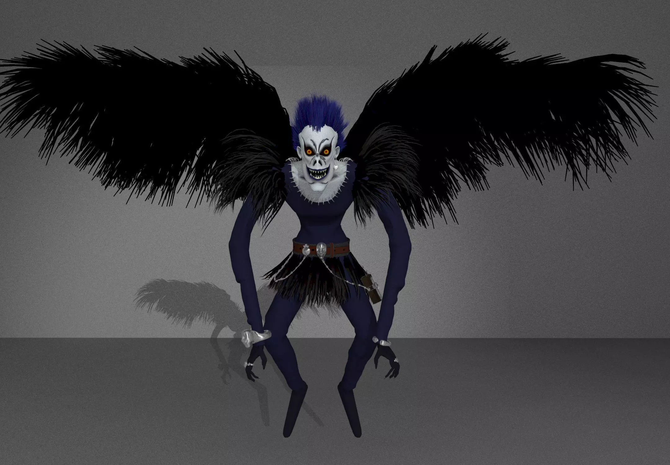 3D MODEL OF RYUK Low-poly 3D model_0