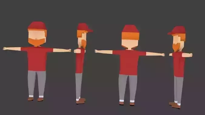Low Poly Male Character