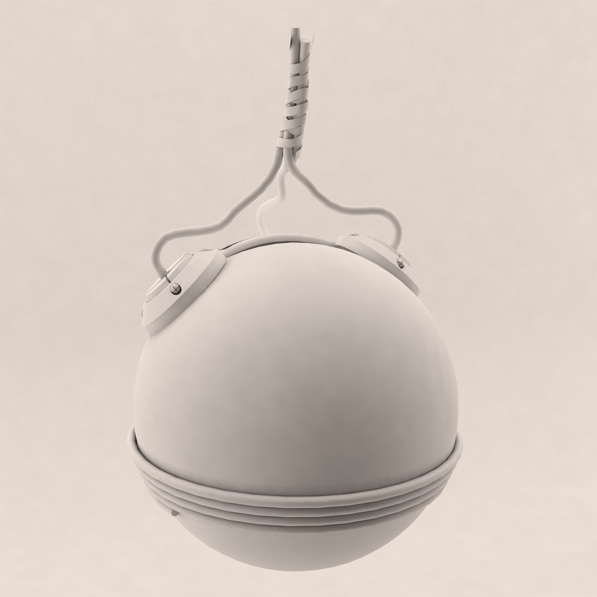 Skull Bomb Variant 4 3D model_6