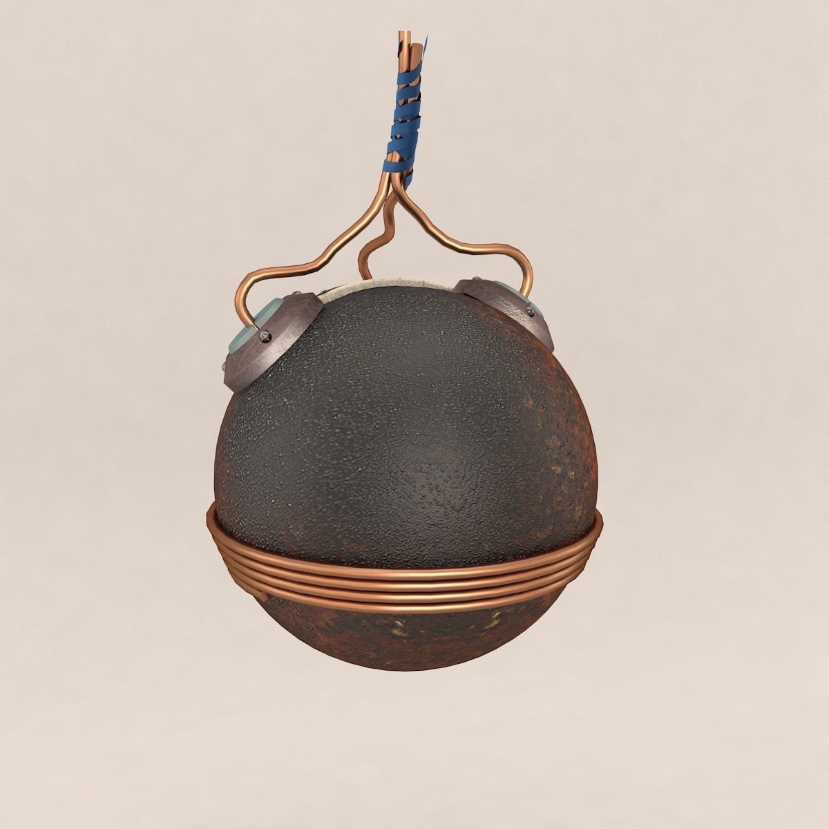 Skull Bomb Variant 4 3D model_2