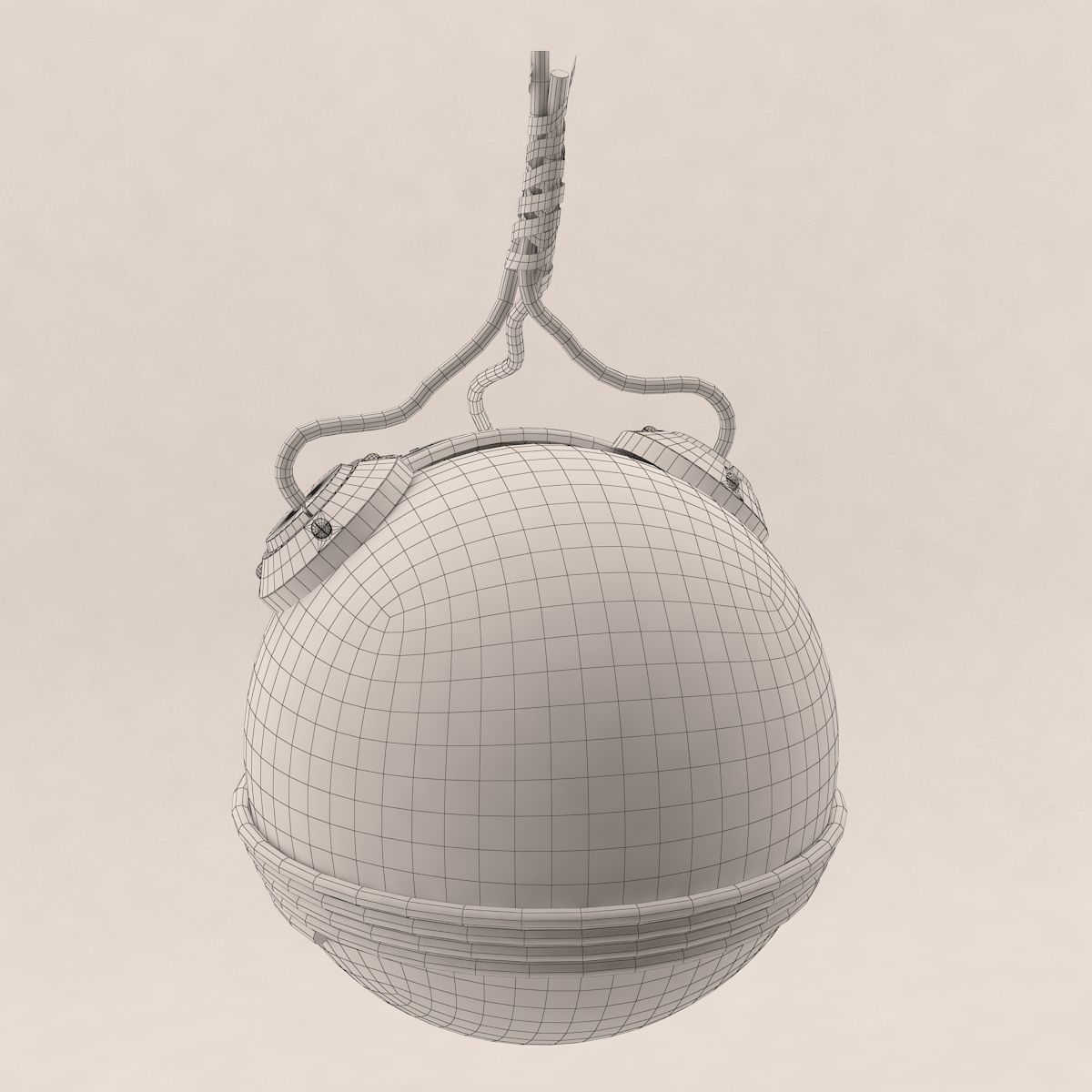 Skull Bomb Variant 4 3D model_10