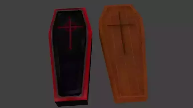 textured coffin