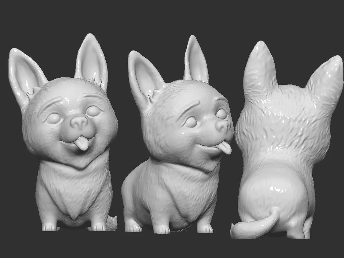 Corgi Dog 3D print model