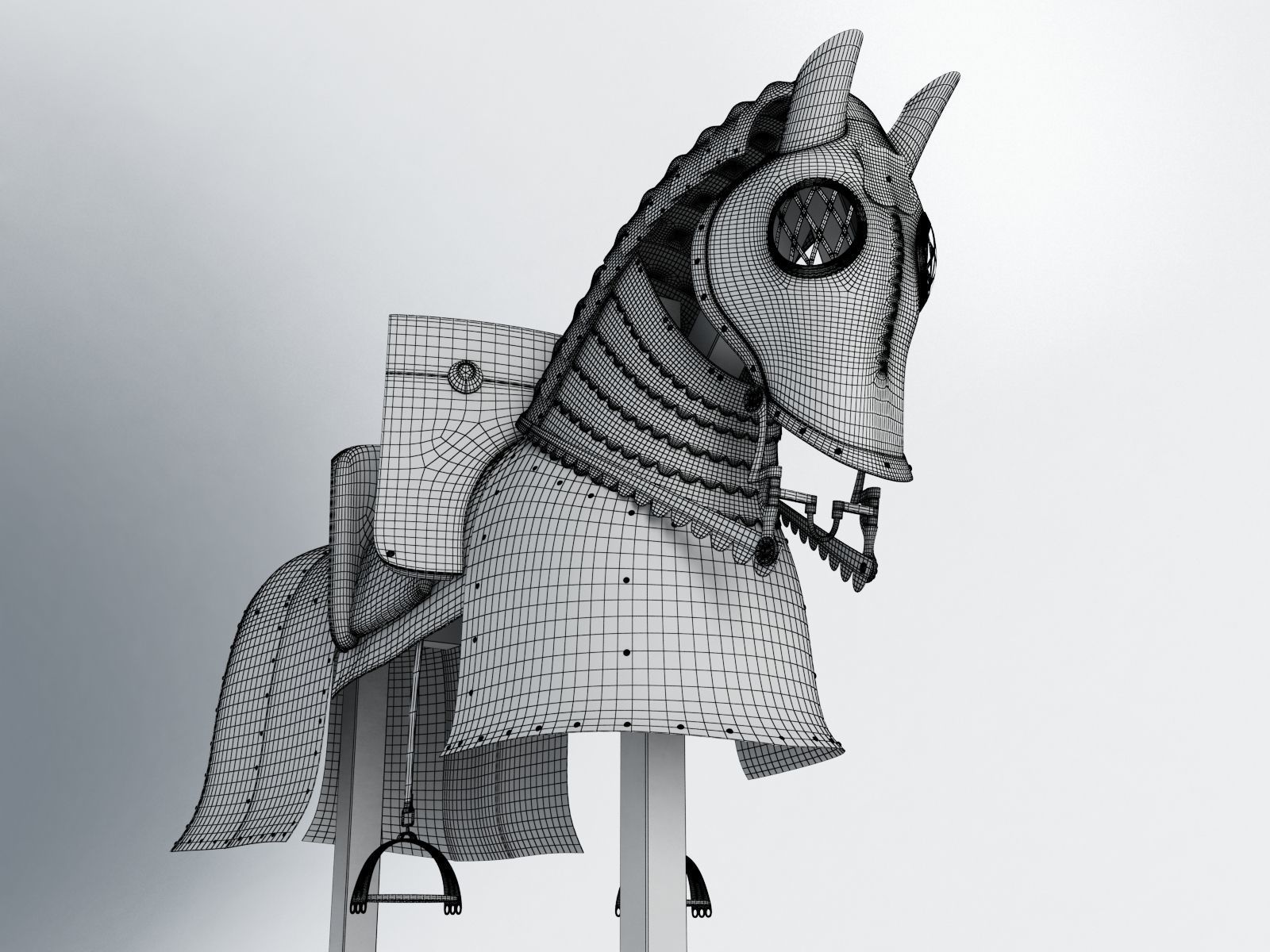 Horse Armor 03 3D model CGTrader