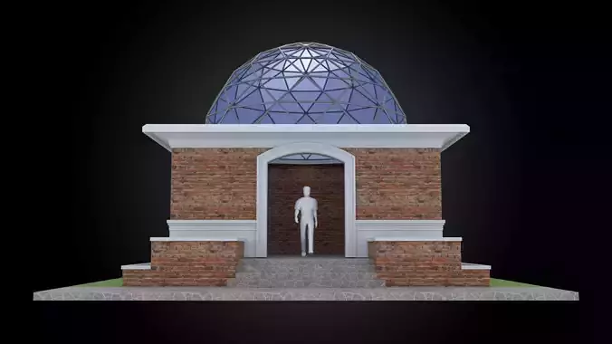  Dome 12x incl base structure with entry opening