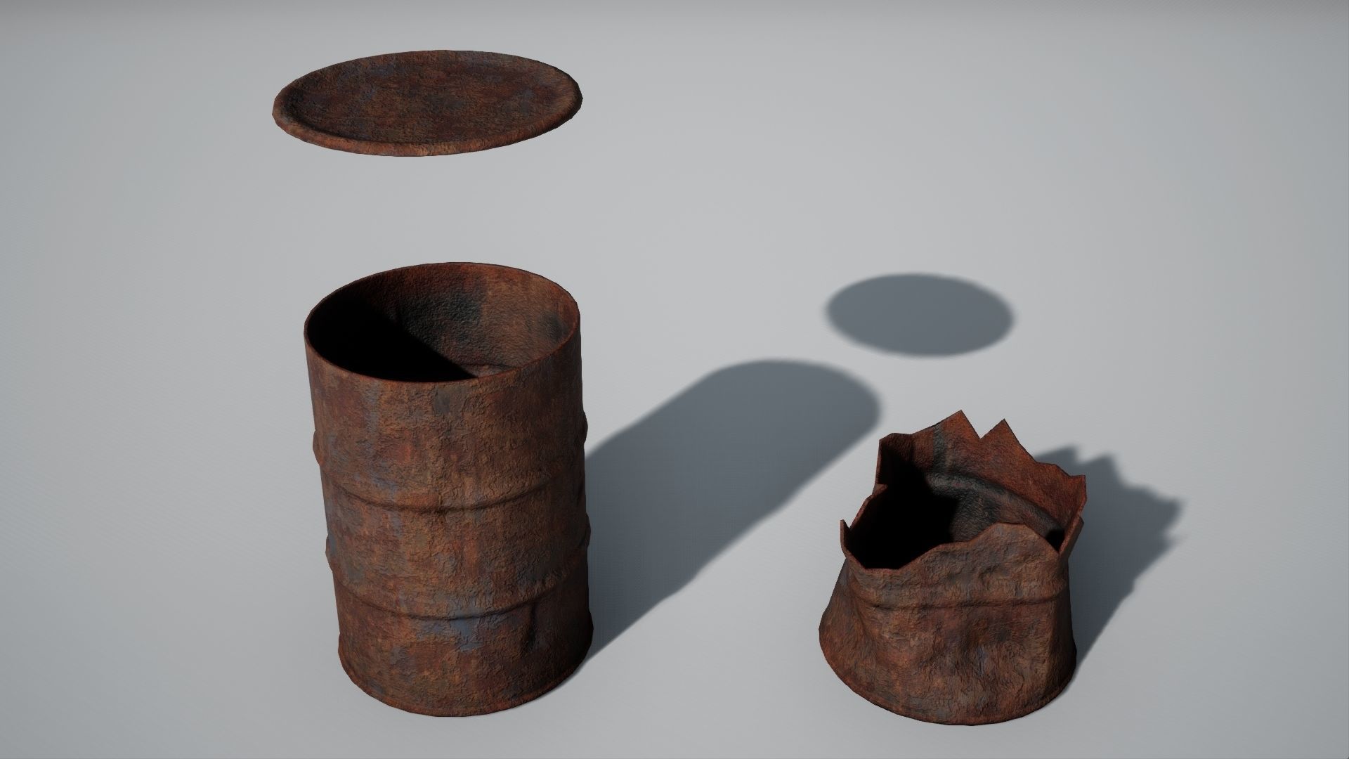 Rubble Debris Trash Pack Low-poly 3D model_8