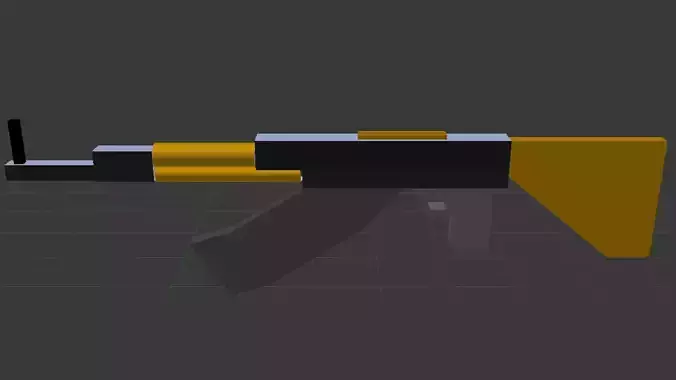 LowPoly AK47 rifle