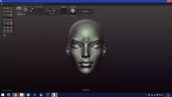 Woman Face Mask Cleopsis  3D print model